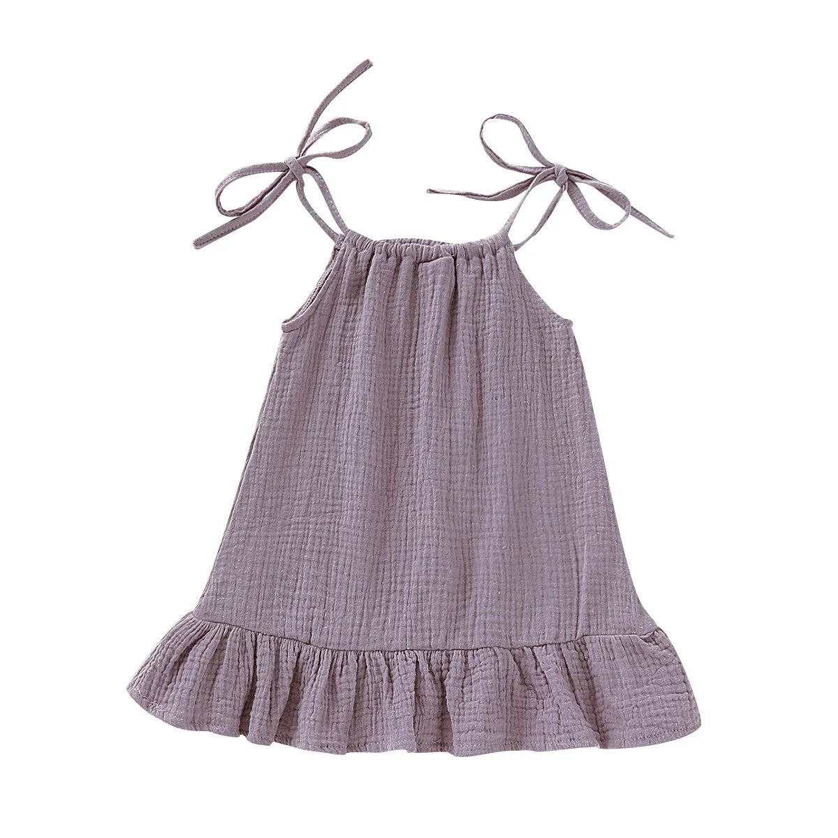 Girl Sleeveless Ruffles Dress