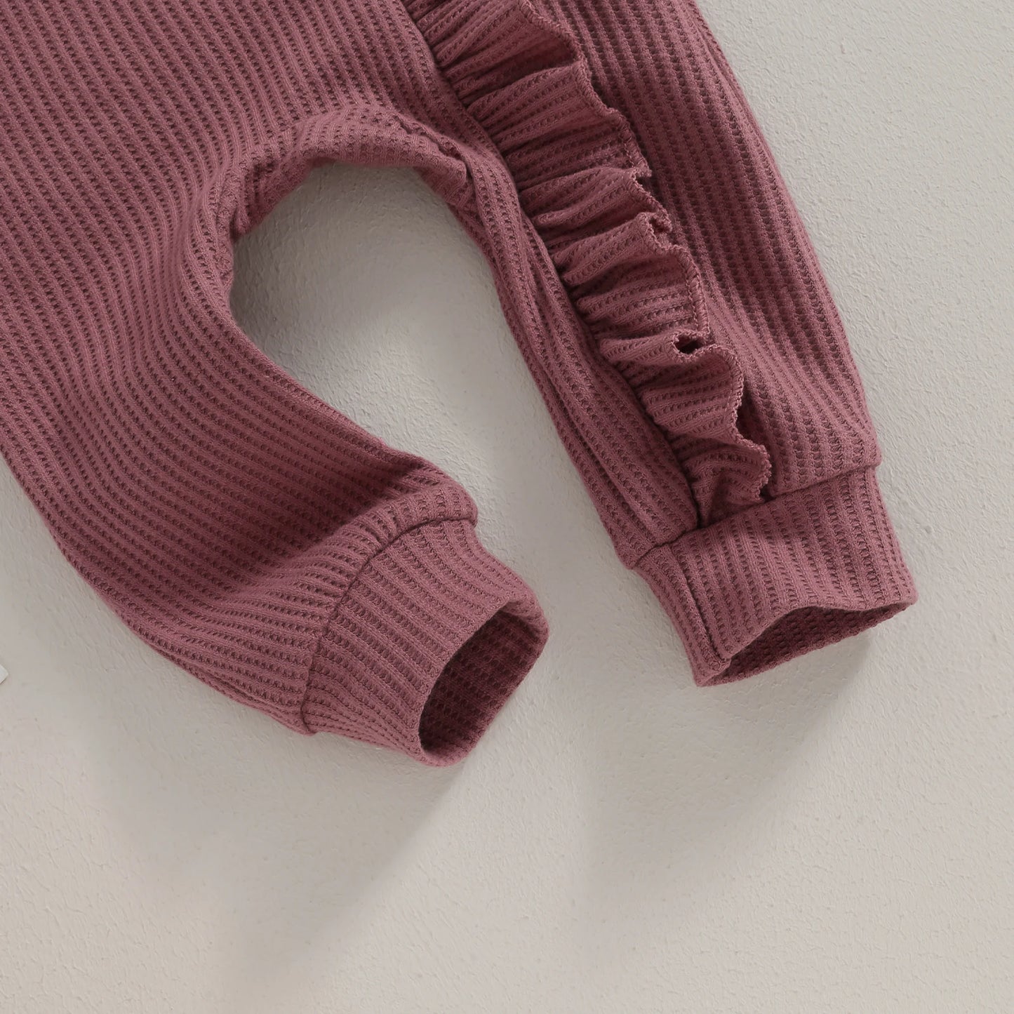 Ruffled Baby Jumpsuit Bow Headband