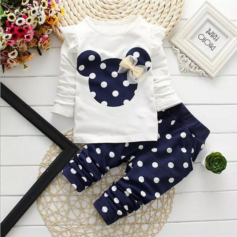 Baby Girl Toddler Disney T-shirt + Pants 2 pcs (Various Colour Available)