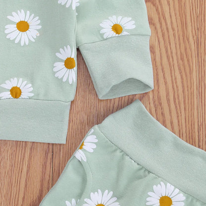 Baby Girl Sweatshirt Tops Pants Headband