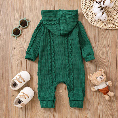 Knitted Solid Colour Baby Romper (Various Colours Available)