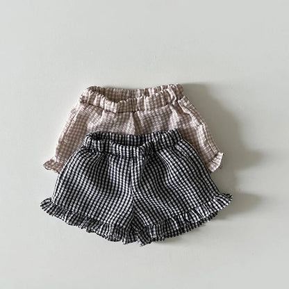 Baby Clothing Set Toddler Ruffle Tee and Shorts 2Pcs