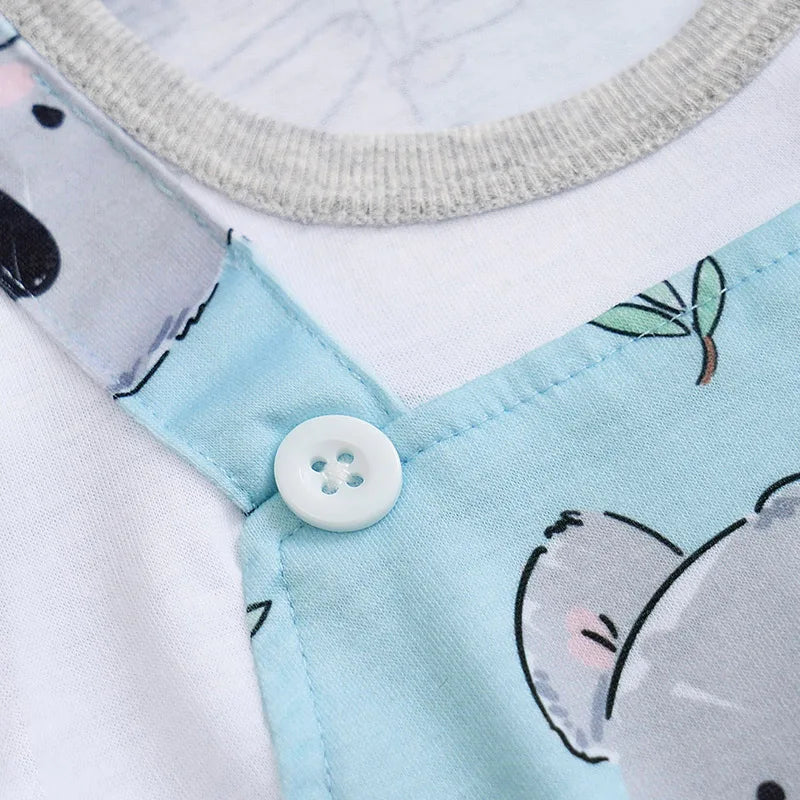 Baby Koala Print Jumpsuit One Piece Outfit