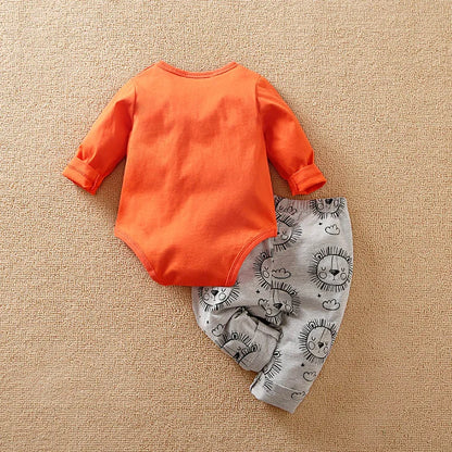 Lion Print Baby Boy 2Pc