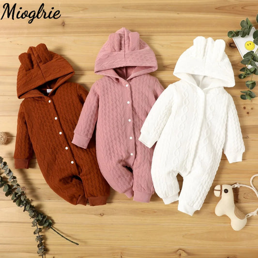 Long Sleeve Hooded Baby Grow