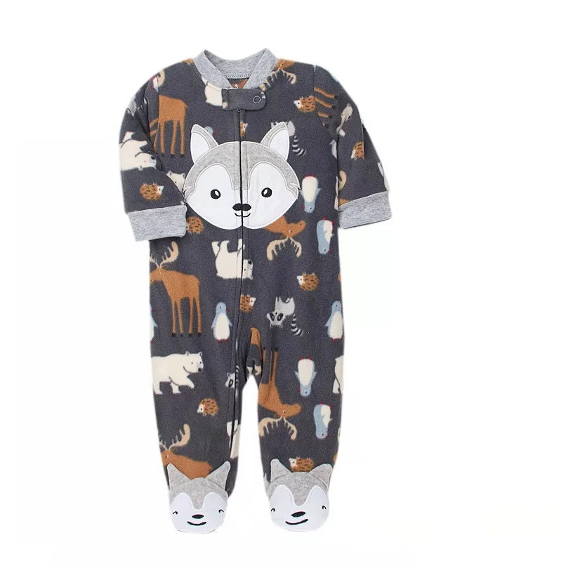 Boys and Girls Footed Baby Pyjamas Sleepwear (Various Styles)